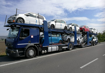 Ausztria gyűjtő autószállítás kamionnal