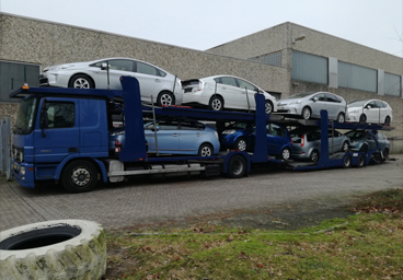 Belgium gyűjtő autószállítás kamionnal